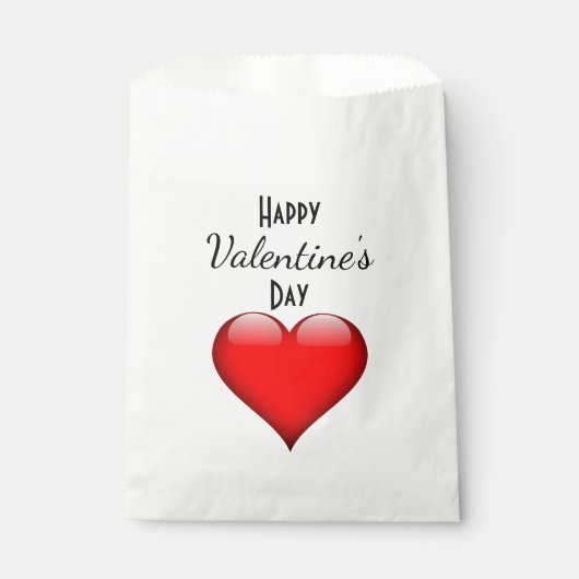 Sachets En Papier Sac Heureuse Sainte-Valentin Favoriser (Devant)