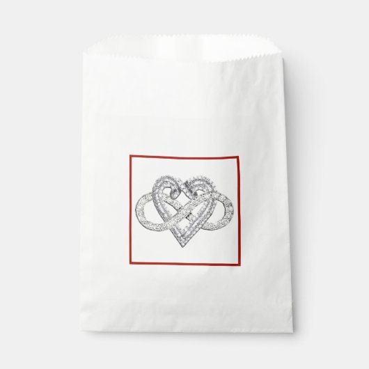 Sachets En Papier Sac Infinity Heart Favoriser (Devant)