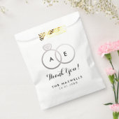 Sachets En Papier Sac Mariage argent moderne  préféré (Scellé)