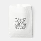 Sachets En Papier Sac Mariage campagnard de tracteur Favoriser (Devant)