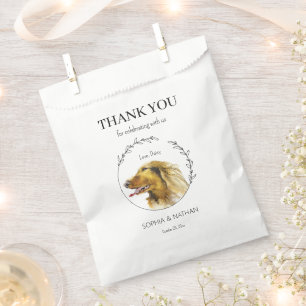 Sachets En Papier Sac Mariage Merci simple Dachshund  Favoriser