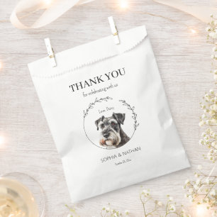 Sachets En Papier Sac Mariage Schnauzer simple Favoriser Merci