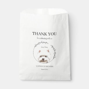 Sachets En Papier Sac Mariage Westie Simple Merci Favoriser