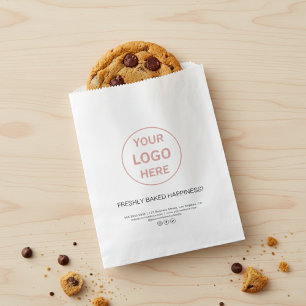 Sachets En Papier Sac papier de boulangerie avec logo personnalisé m