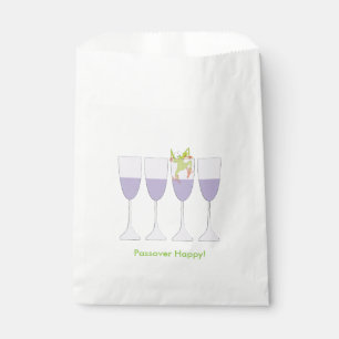 Sachets En Papier Sac Passover "Grenouille et Vin" Sachet Cadeau