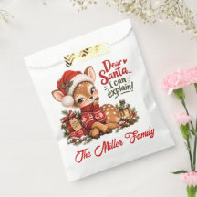 Sac personnalisé pour le Père Noël Renne Noël Favo