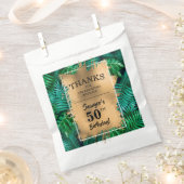 Sachets En Papier Sac préféré aux Plantes tropicaux 50e anniversaire (Coupé)