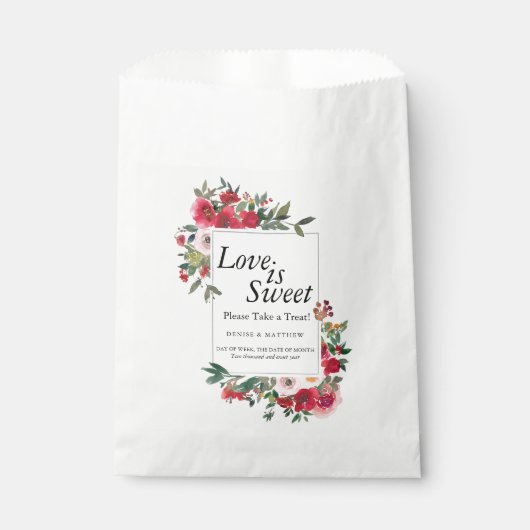 Sachets En Papier Sac préféré des Roses sauvages (Devant)