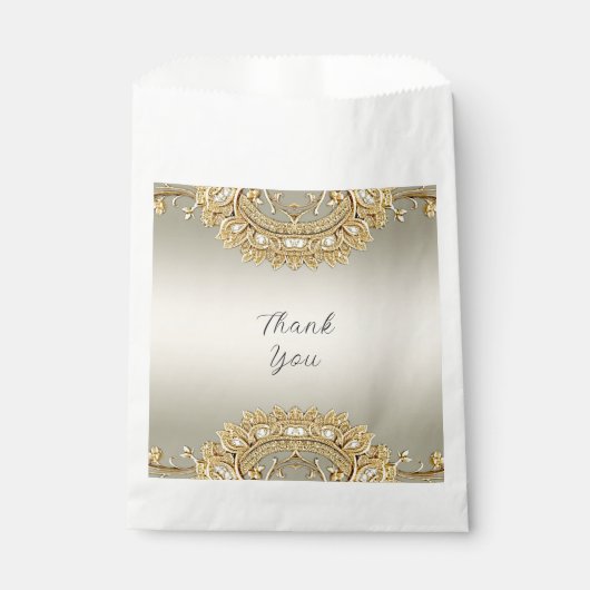 Sachets En Papier Sac Privilège Gold Ornate (Devant)