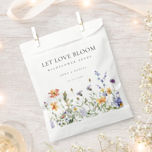 Sachets En Papier Sachet de graines de fleurs sauvages d'été pour ca (Coupé)