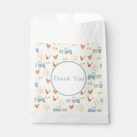 Sachets En Papier Sacoche de goodie de ferme (Devant)