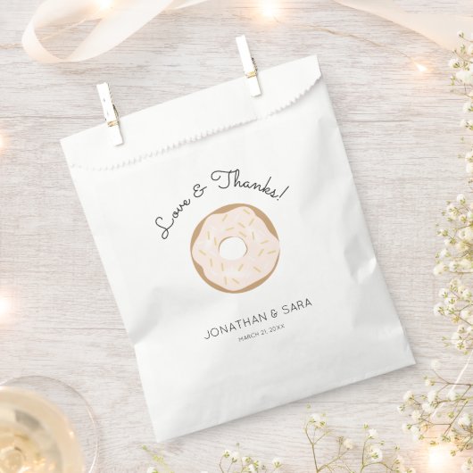 Sachets En Papier Sacoche Faveur Mariage personnalisée Sac Donut giv (Coupé)