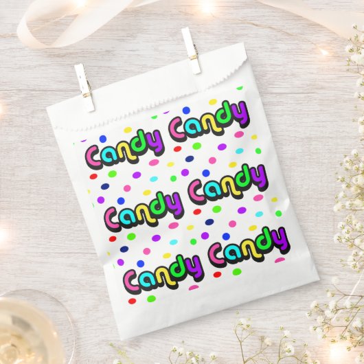 Sachets En Papier Sacs-bonbons personnalisés (Coupé)