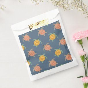 Sachets En Papier Sacs-cadeaux de fête tortue, Tortue de mer