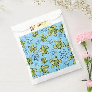 Sachets En Papier Sacs-cadeaux de fête tortue, Tortue de mer