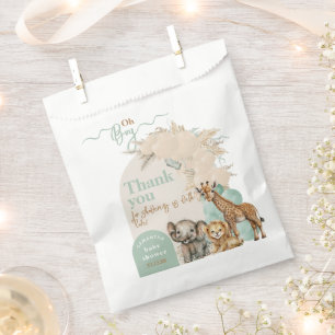 Sachets En Papier Safari animal Boho Oh Boy Baby shower
