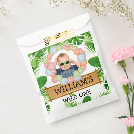 Sachets En Papier Safari Animaux Wild One Birthday PHOTO (Scellé)