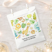 Sachets En Papier Safari Jungle Animaux Baby shower d'anniversaire (Coupé)