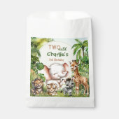 Sachets En Papier Safari Jungle Cute Animaux Deux Sauvages 2e Annive (Devant)