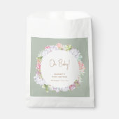 Sachets En Papier Sage Green Boho Cactus Désert Oh Baby shower (Devant)