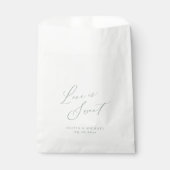 Sachets En Papier Sage Green l'amour moderne est mariage de script d (Devant)