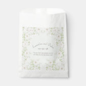 Sachets En Papier Sage Green White Rose Wedding (Devant)
