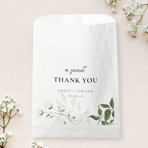 Sachets En Papier Sage Greenery & Fleurs Blanches Un Doux Merci