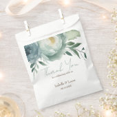 Sachets En Papier Sage Vert Floral Mariage Faveur Sac (Coupé)