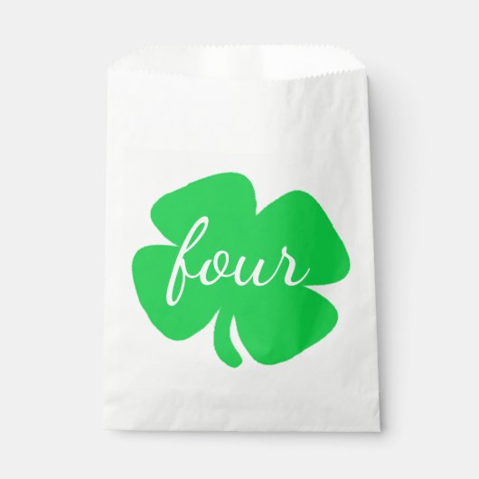 Sachets En Papier Saint Patrick's Day Anniversaire (Devant)