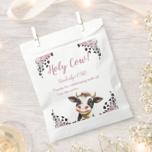 Sachets En Papier Saint Vache premier anniversaire, Merci