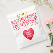 Sachets En Papier Saint-Valentin Coeurs de Confetti Rouge (Scellé)