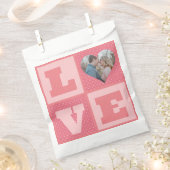 Sachets En Papier Saint-Valentin Romantique rose Love Heart Photo (Coupé)
