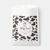 Sachets En Papier Sainte vache, je tourne un ! 1ère fête d'anniversa (Devant)