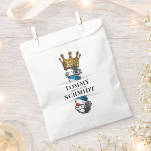 Sachets En Papier Salon de coiffure Barber Hair Shop King Crown Mât