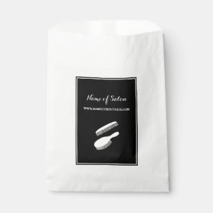 Sachets En Papier Salon tendance Black White Stripes Coiffure et bea