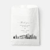 Sachets En Papier Salt Lake City Skyline Mariage Merci (Devant)