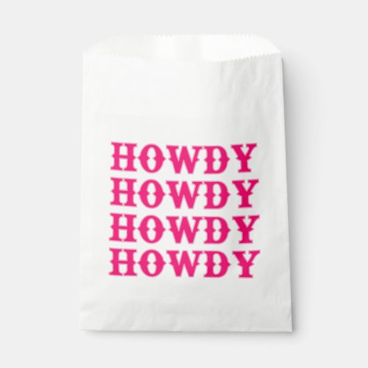 Sachets En Papier Salut Cowgirl Disco Dernier Rodéo (Devant)