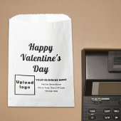 Sachets En Papier Salutation de Saint-Valentin d'affaires sur sac de
