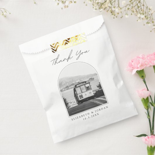Sachets En Papier San Francisco Mariage Trolley Merci photo (Scellé)