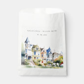 Sachets En Papier San Francisco Painted Ladies Landscape Wedding (Devant)