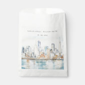 Sachets En Papier San Francisco Watercolor Landscape Wedding (Devant)