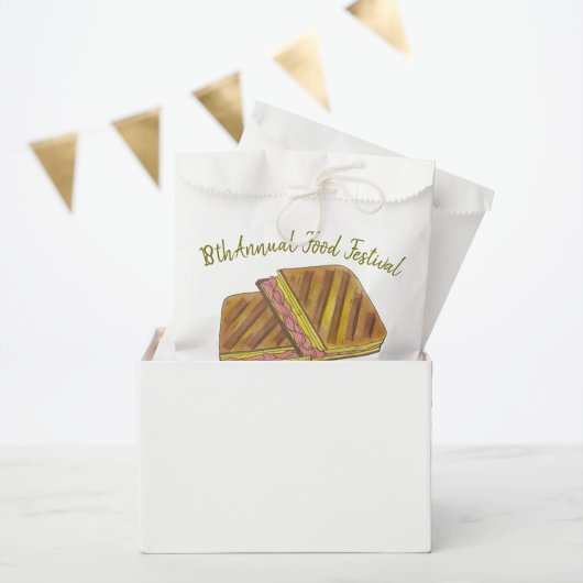 Sachets En Papier Sandwich Cubain Ham Porc Fromage Suisse Festival a (Fête)