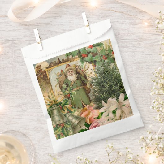 Sachets En Papier Santa Claus Noël Antiquité Belle Art (Coupé)