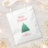 Sachets En Papier Sapin de Noël (Coupé)