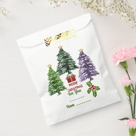 Sachets En Papier Sapin de Noël (Scellé)