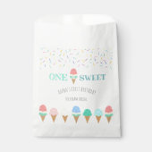 Sachets En Papier Saupoudrer de cône de crème glacée rose 1 c'est l' (Devant)