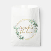 Sachets En Papier Saupoudrer L'Amour Gold Eucalyptus Mariage Merci (Devant)