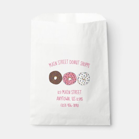 Sachets En Papier Saupoudrer Petit Déjeuner Donut Doughnut Shop Bake (Devant)