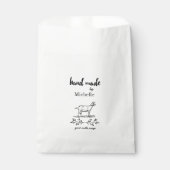 Sachets En Papier Savon de lait de chèvre fait main Monogramme perso (Devant)