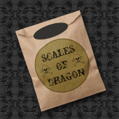 Sachets En Papier Scales of Dragon Witch's Potion Étiquette